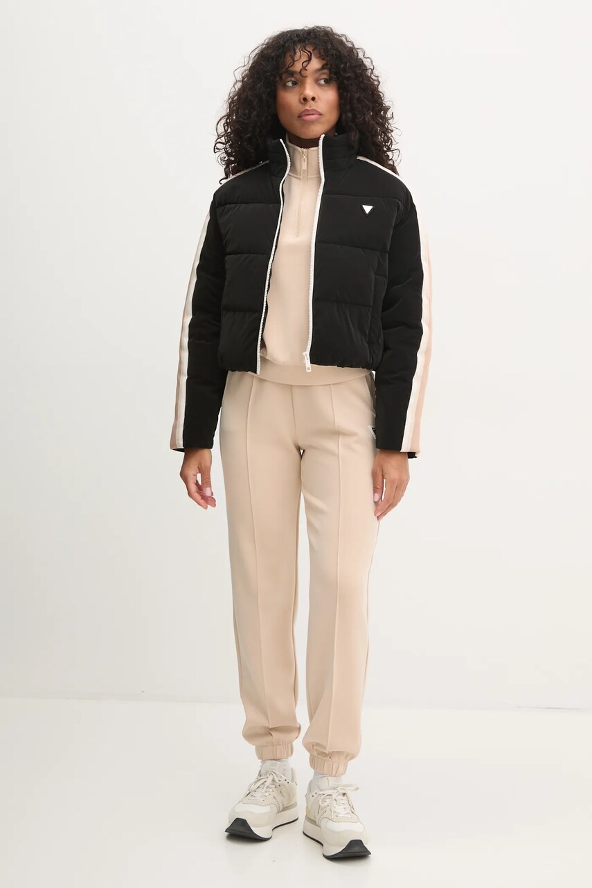 Куртка Guess JEAN жіноча колір чорний зимова V5RL04 WGYC2