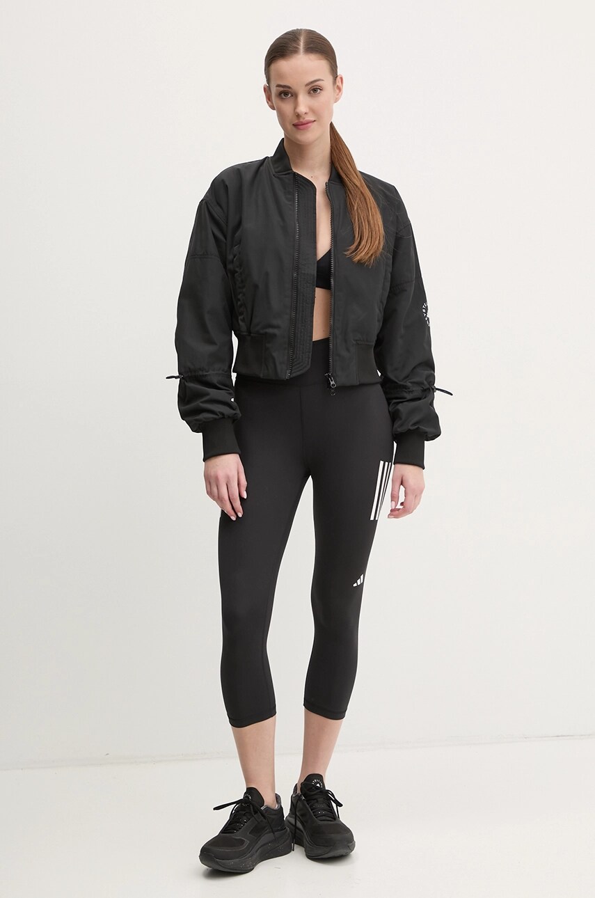 Куртка для тренувань adidas by Stella McCartney колір чорний перехідна oversize JF6030