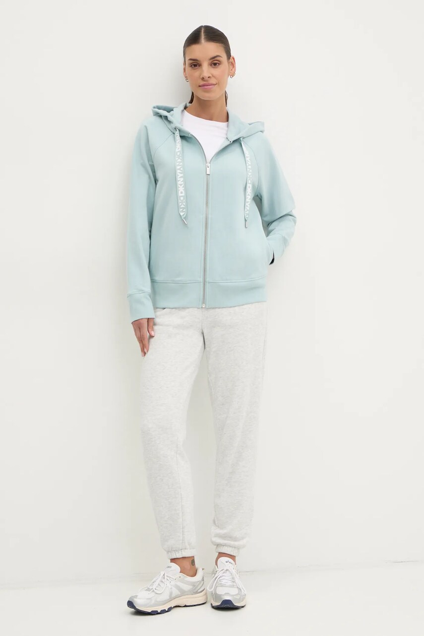 Кофта Dkny жіноча з капюшоном однотонна DP5J9510