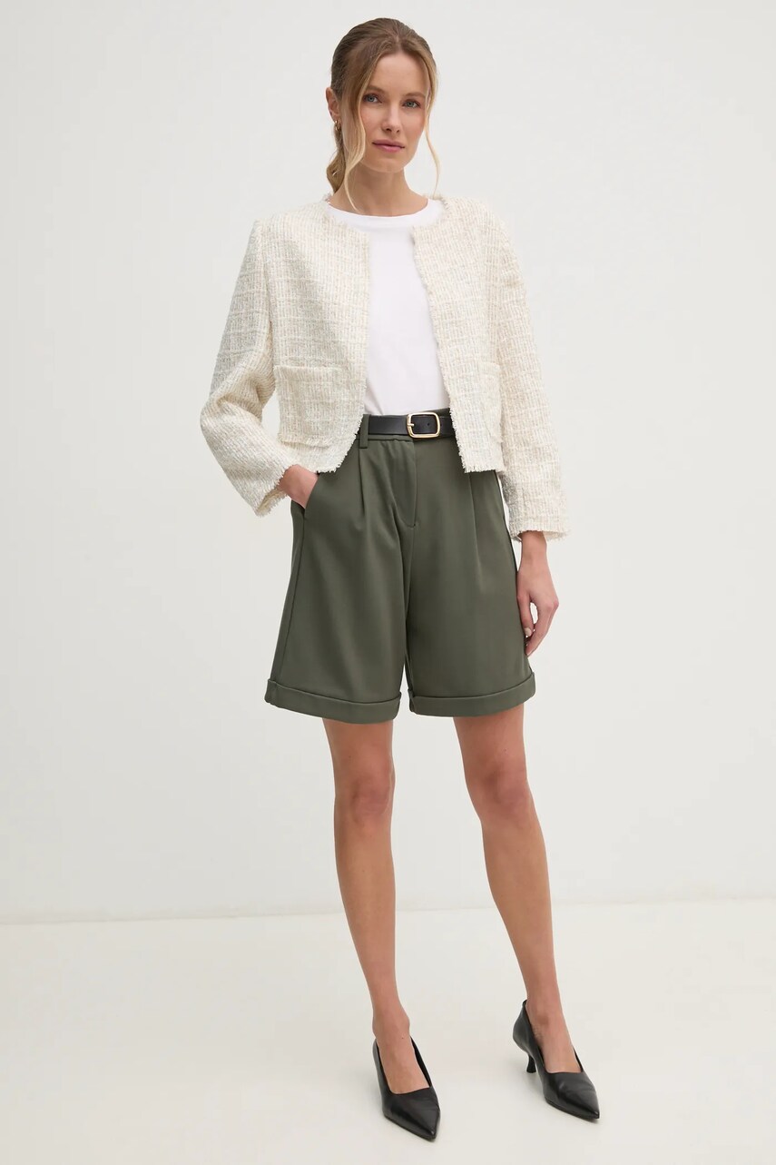 Куртка Dkny жіноча колір бежевий перехідна DJ4J6078