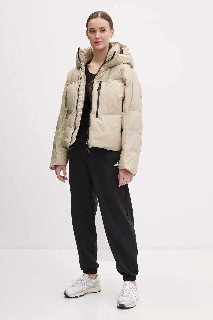 Куртка adidas by Stella McCartney TrueNature колір бежевий зимова oversize JI5198