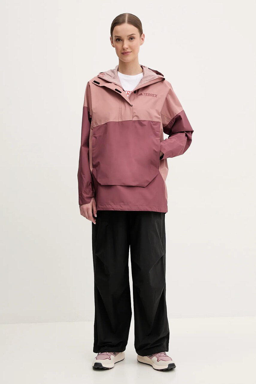 Куртка outdoor adidas TERREX Xploric колір рожевий JD8370