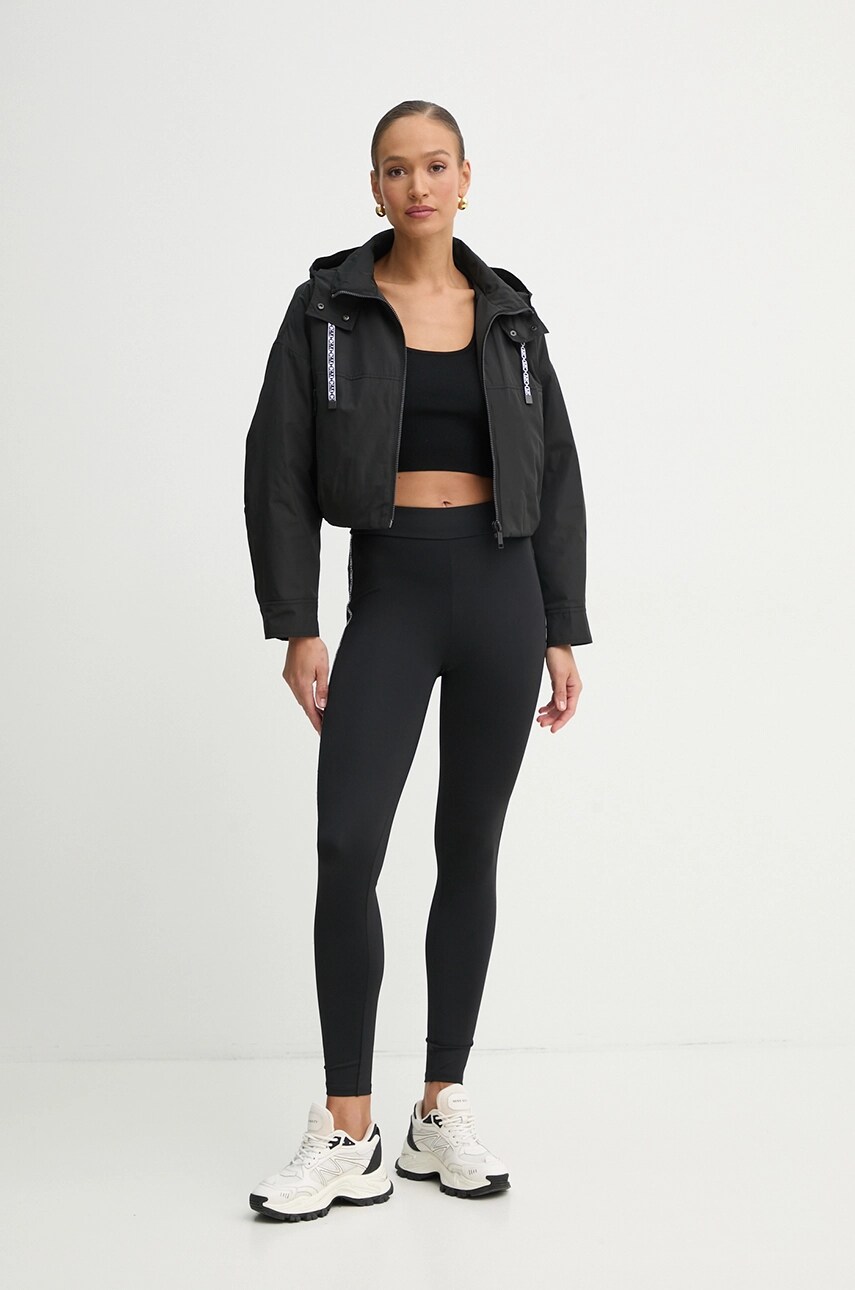 Куртка MICHAEL Michael Kors колір чорний перехідна oversize MR520GU7LD