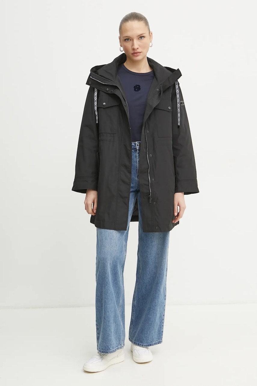 Парка MICHAEL Michael Kors колір чорний перехідна MR520HB7LD