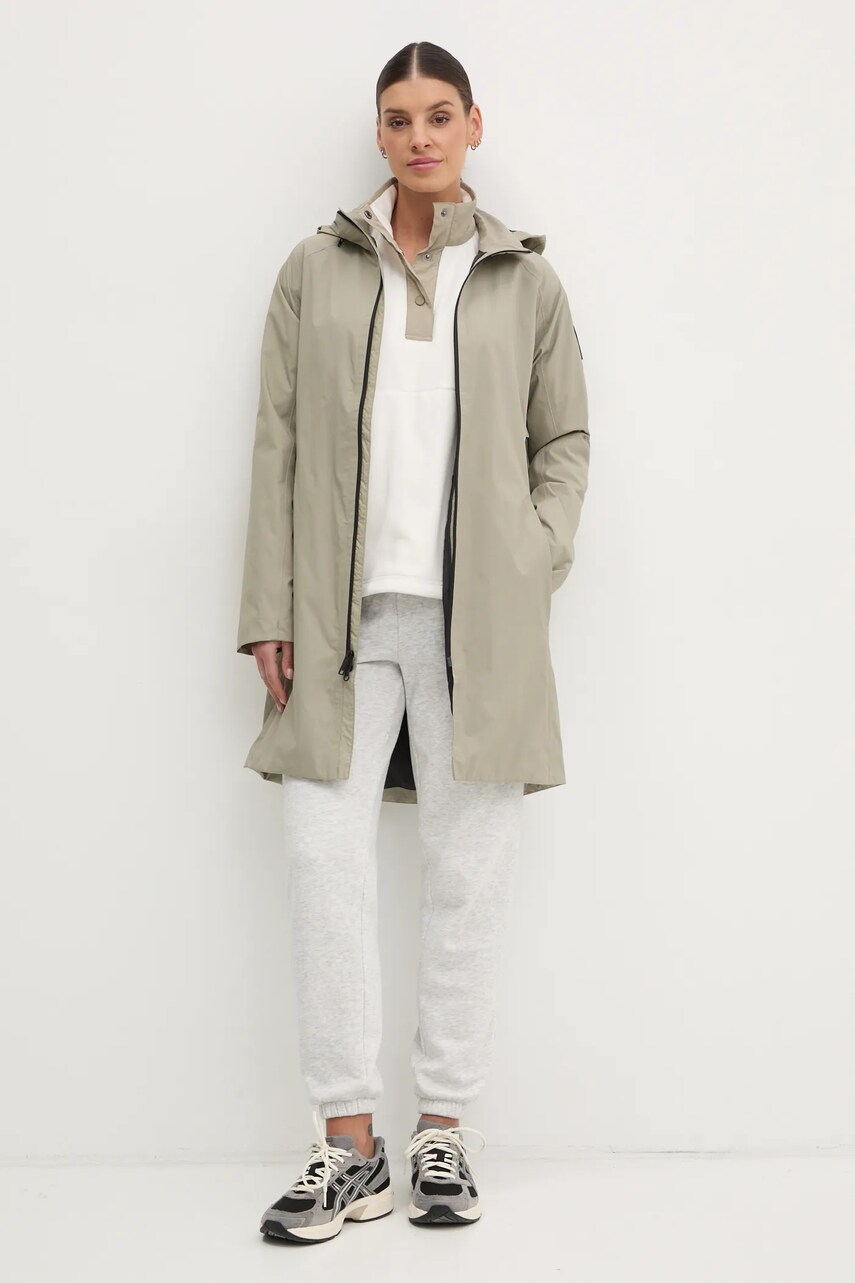 Куртка Jack Wolfskin Wellsee жіночий колір зелений перехідна A63896