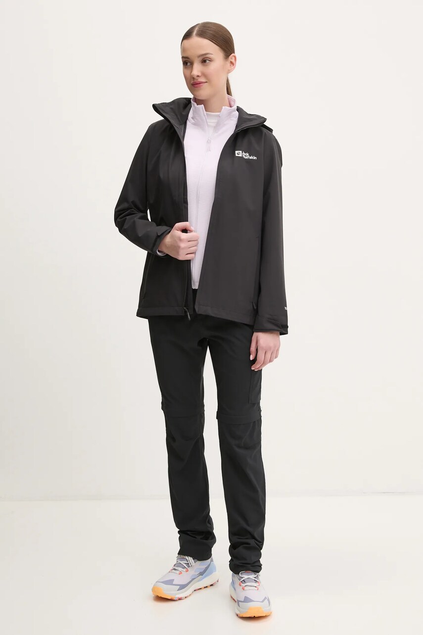 Куртка outdoor Jack Wolfskin Trailtime 2L колір чорний A63902