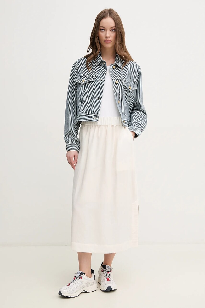 Джинсова куртка Tommy Hilfiger перехідна oversize WW0WW44375