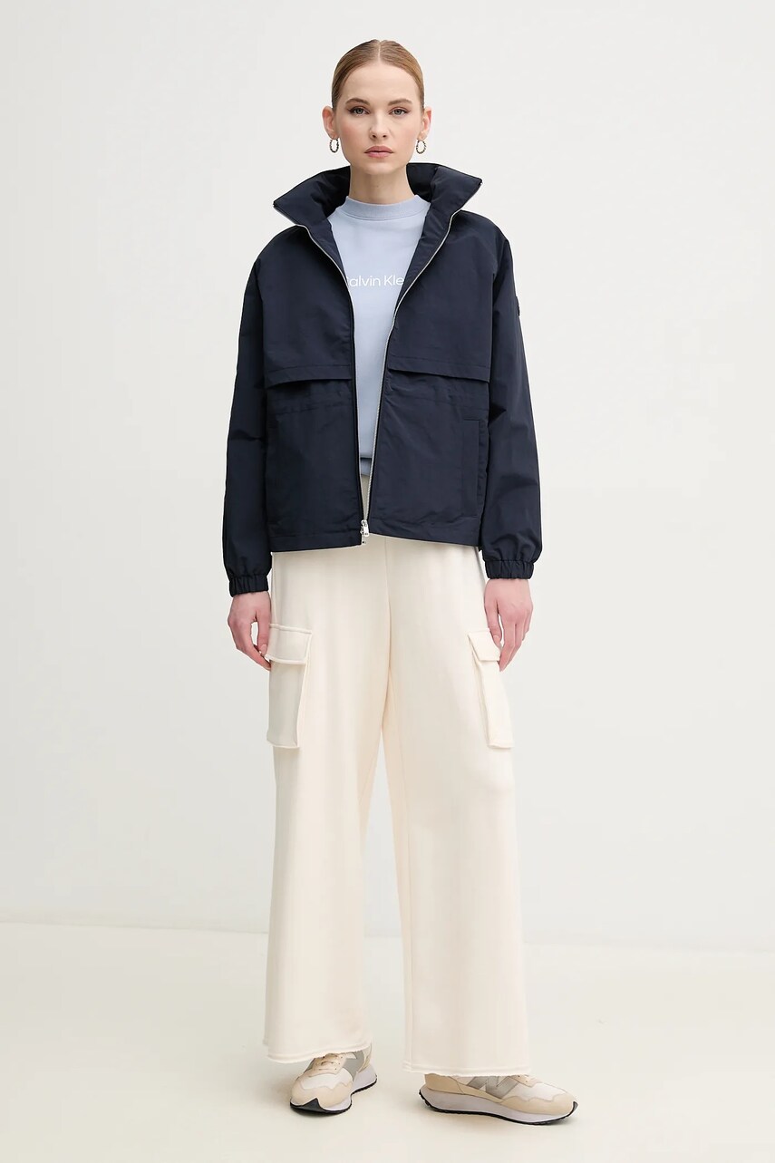 Куртка Tommy Hilfiger колір синій перехідна WW0WW45930