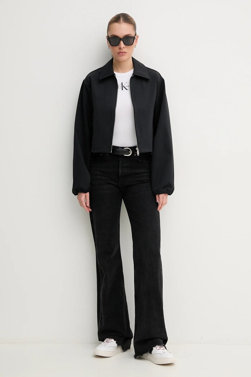Куртка Calvin Klein Jeans колір чорний перехідна J20J225213