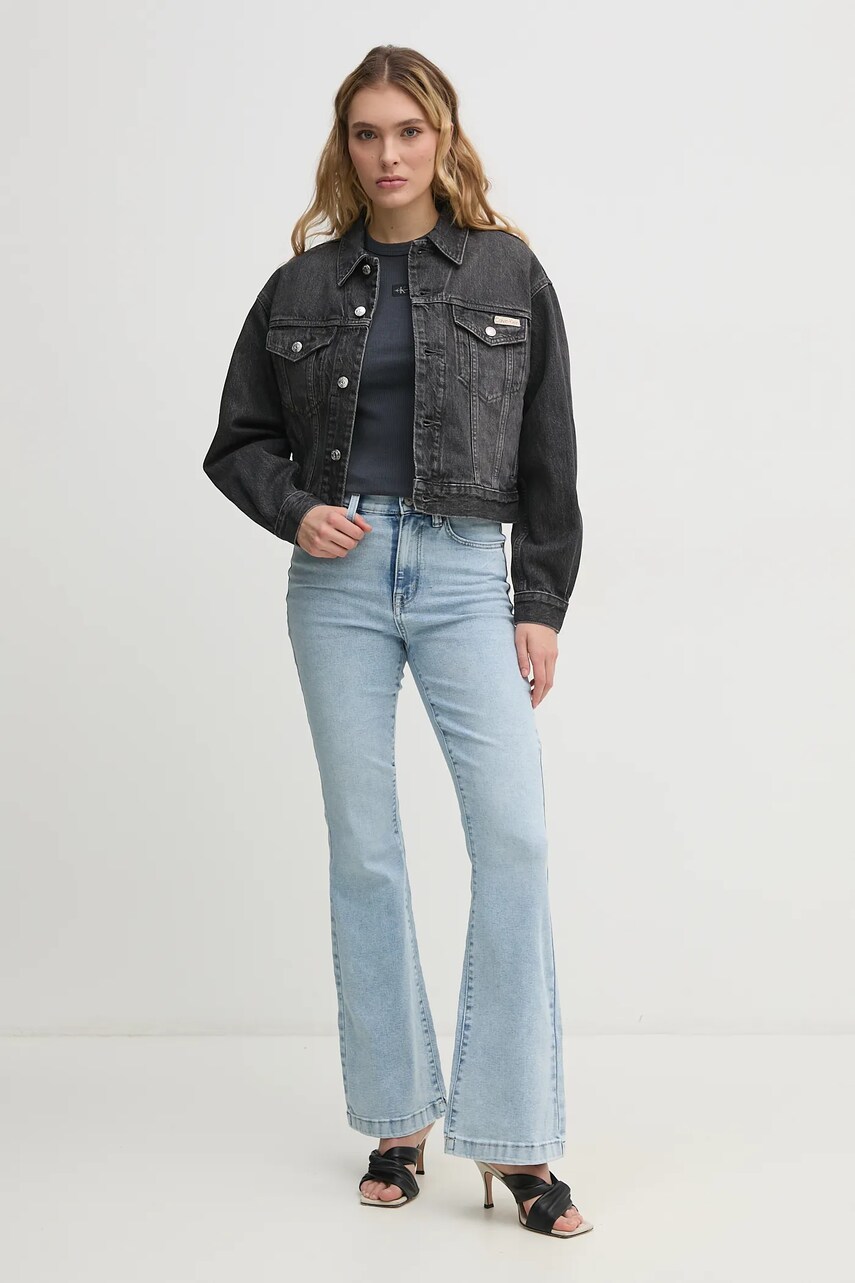 Куртка Calvin Klein Jeans колір сірий перехідна LV047B741G