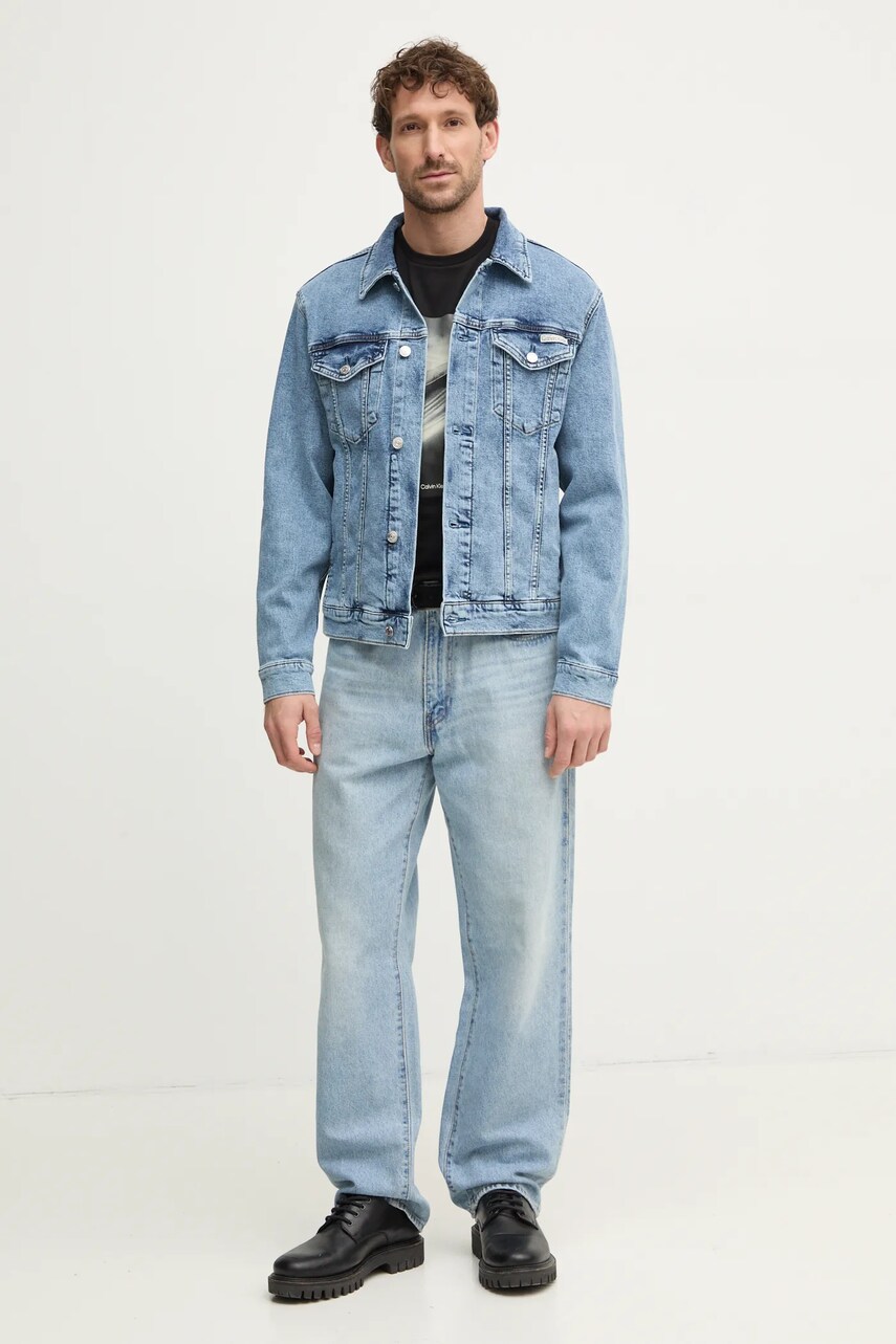 Джинсова куртка Calvin Klein Jeans чоловіча перехідна J30J326552