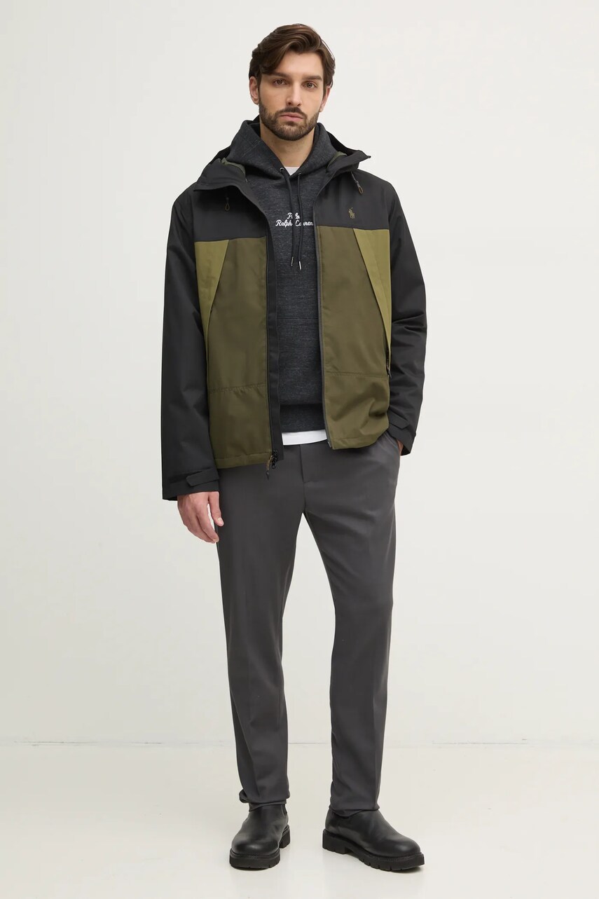 Куртка Polo Ralph Lauren чоловіча колір зелений перехідна 710955629
