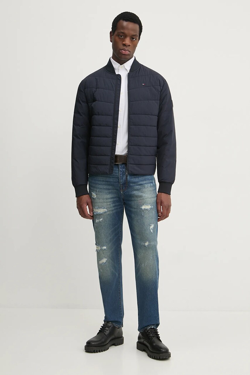 Куртка Tommy Hilfiger чоловіча колір синій перехідна MW0MW37640