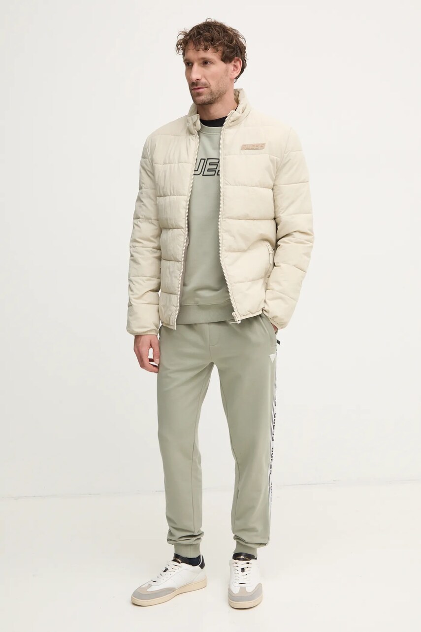 Куртка Guess ROHAN чоловіча колір бежевий перехідна Z5RL01 WGTN0