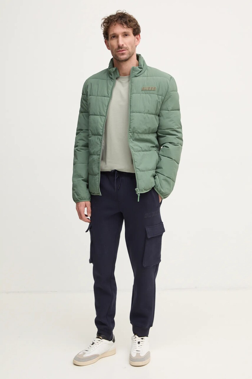 Куртка Guess ROHAN чоловіча колір зелений перехідна Z5RL01 WGTN0