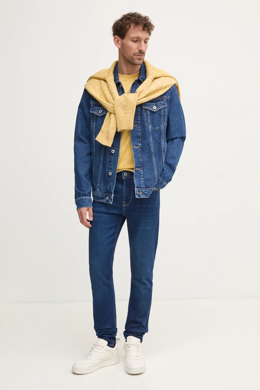 Джинсова куртка Pepe Jeans REGULAR JACKET чоловіча колір синій перехідна PM402715HW5