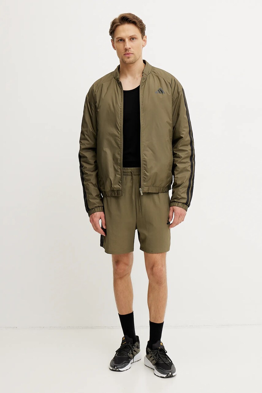 Куртка adidas Essential колір зелений перехідна JJ1202
