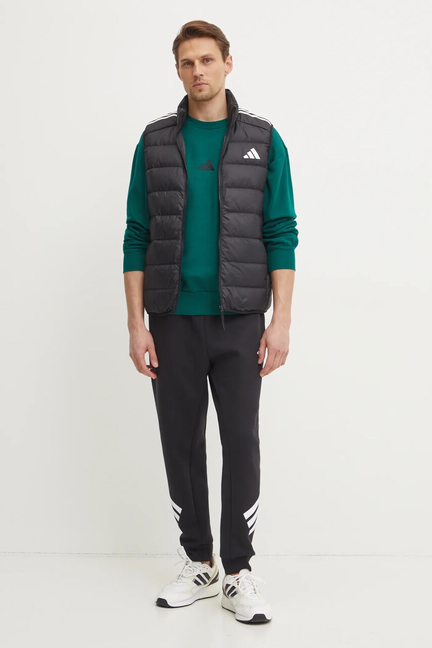 Пухова безрукавка adidas Essential чоловіча колір чорний зимова JJ1203