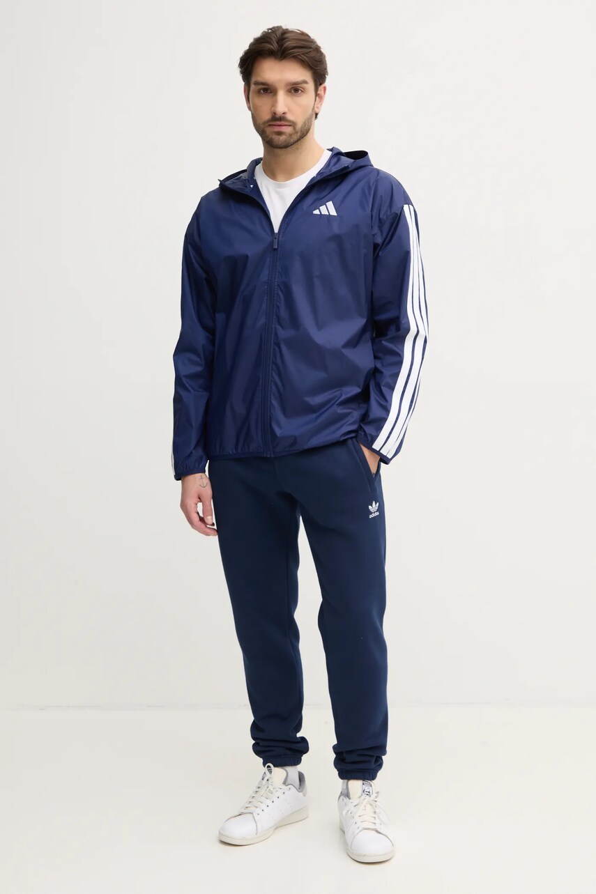 Купити Куртка adidas Essentials чоловіча колір синій перехідна JE6327 – головне зображення