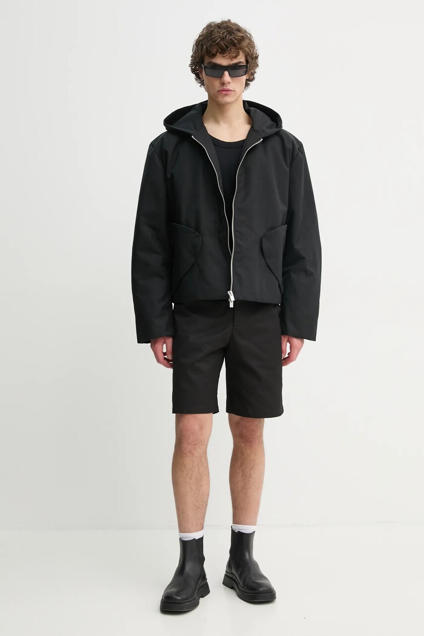 Куртка Heliot Emil чоловіча колір чорний перехідна oversize PRESS25_M_02_148_BLK01