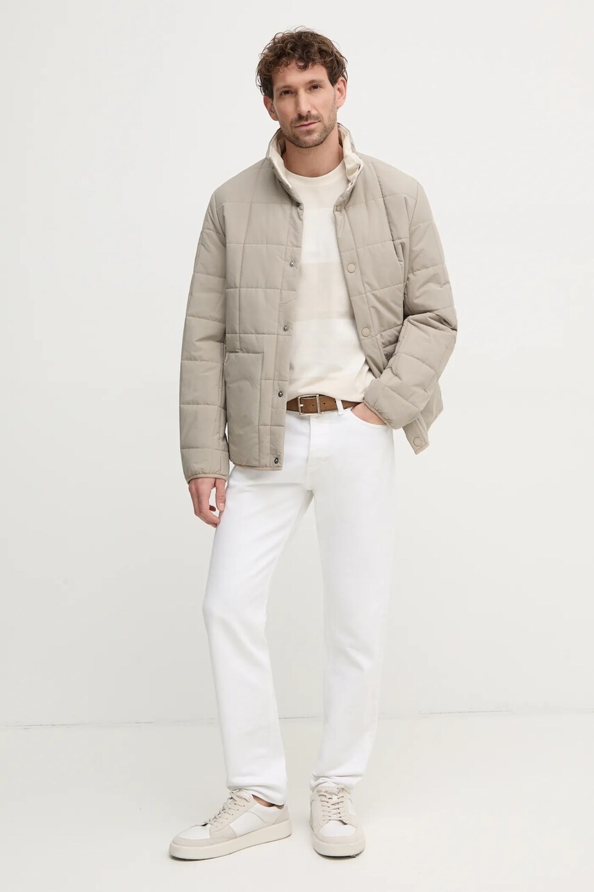 Куртка Barbour чоловіча колір бежевий перехідна MQU1835ST11