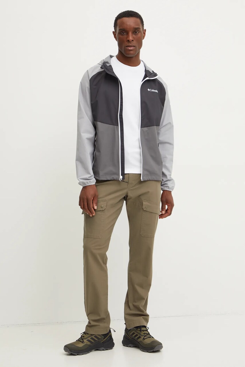 Куртка outdoor Columbia Panther Creek колір сірий 2140381