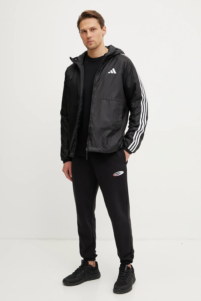 Куртка adidas Essential колір чорний перехідна JD1032