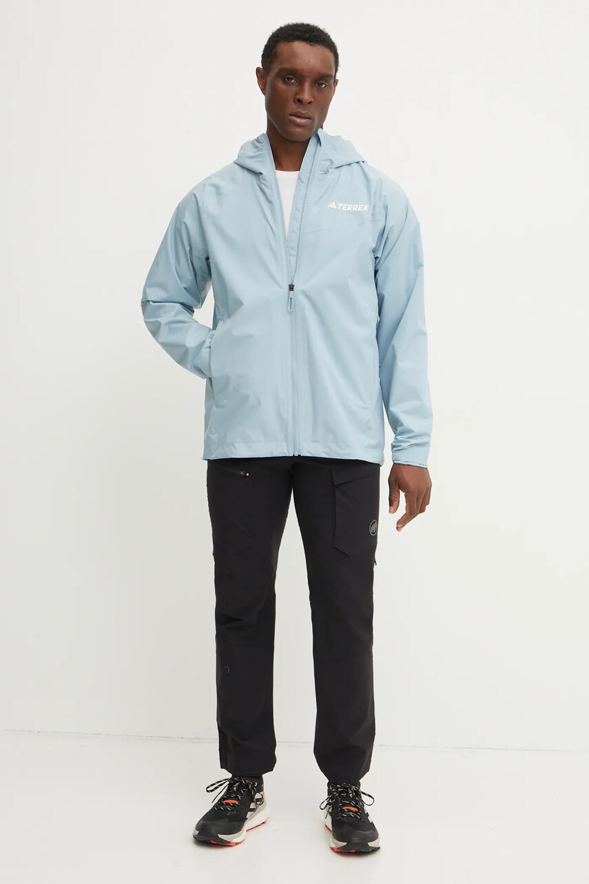 Дощовик adidas TERREX Multi Rain.RDY чоловіча колір бірюзовий JD8356