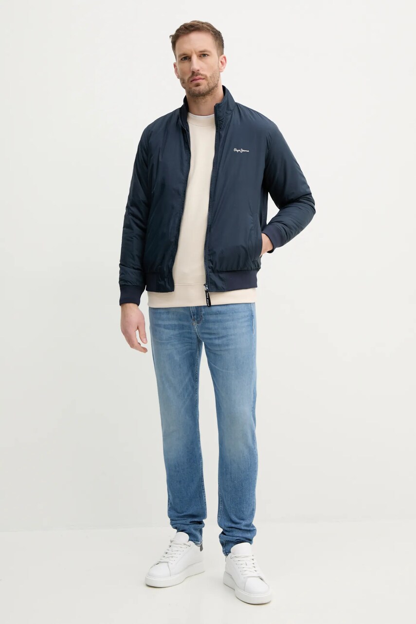 Куртка Pepe Jeans MUSTREL колір синій перехідна PM403108