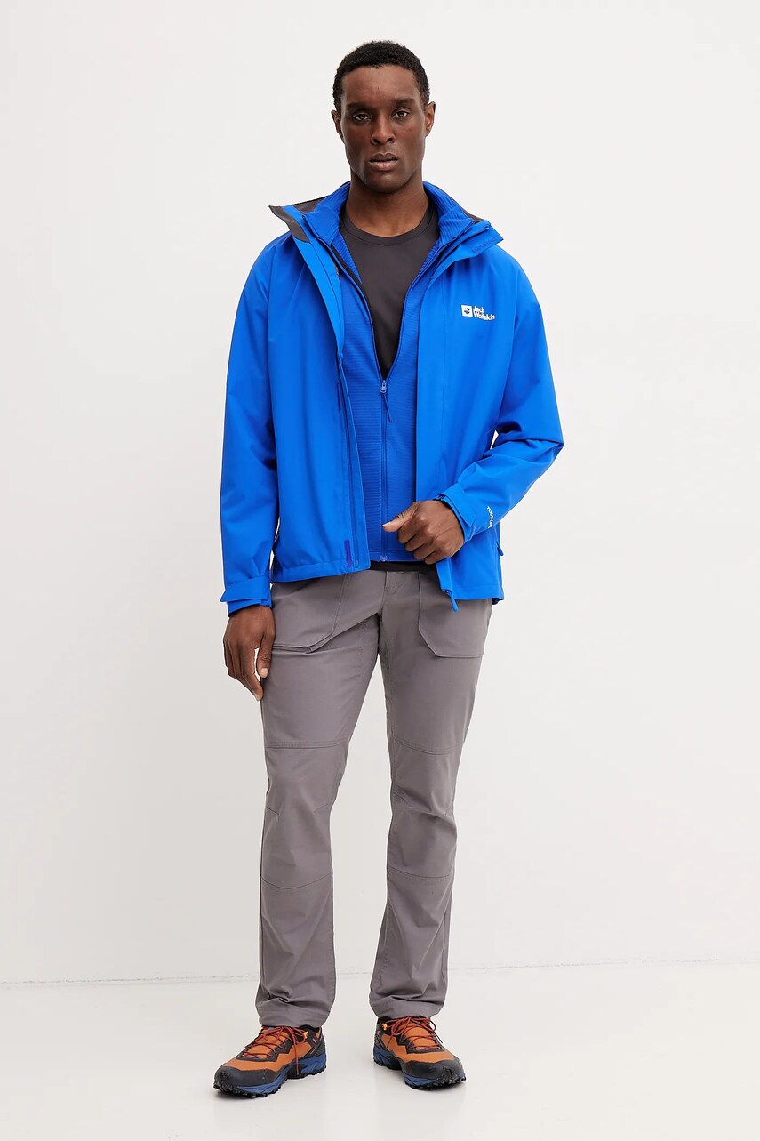 Дощовик Jack Wolfskin Trailtime 2L чоловіча колір фіолетовий A63903