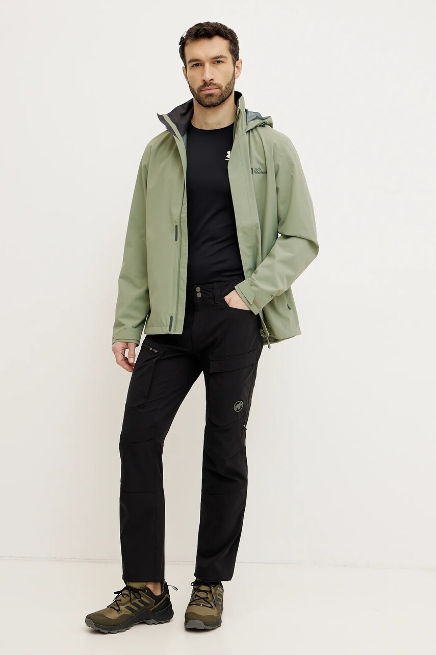 Дощовик Jack Wolfskin Trailtime 2L чоловіча колір зелений A63903