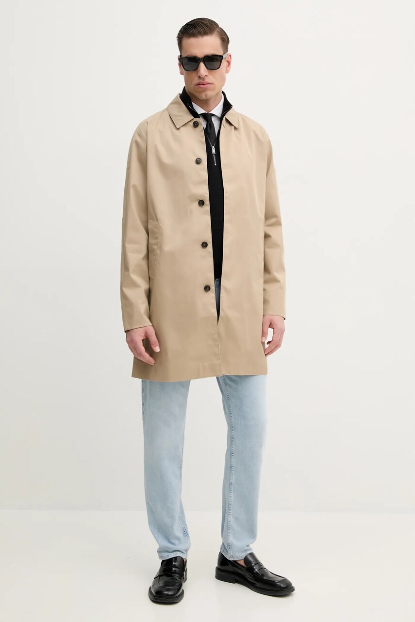 Куртка Barbour Rokig Waterproof колір бежевий перехідна MWB0856