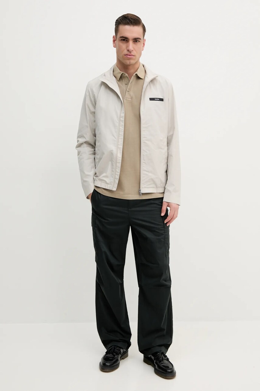 Куртка Calvin Klein колір бежевий перехідна K10K114111