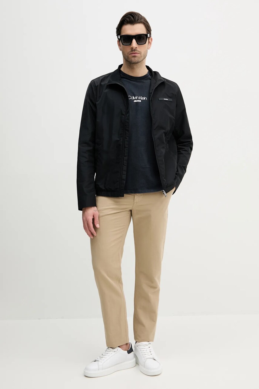 Куртка Calvin Klein колір чорний перехідна K10K114111