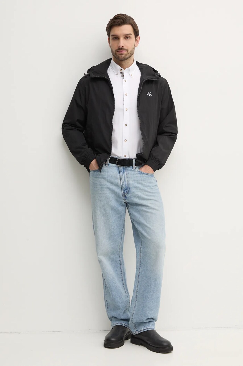 Куртка Calvin Klein Jeans чоловіча колір чорний перехідна J30J327254