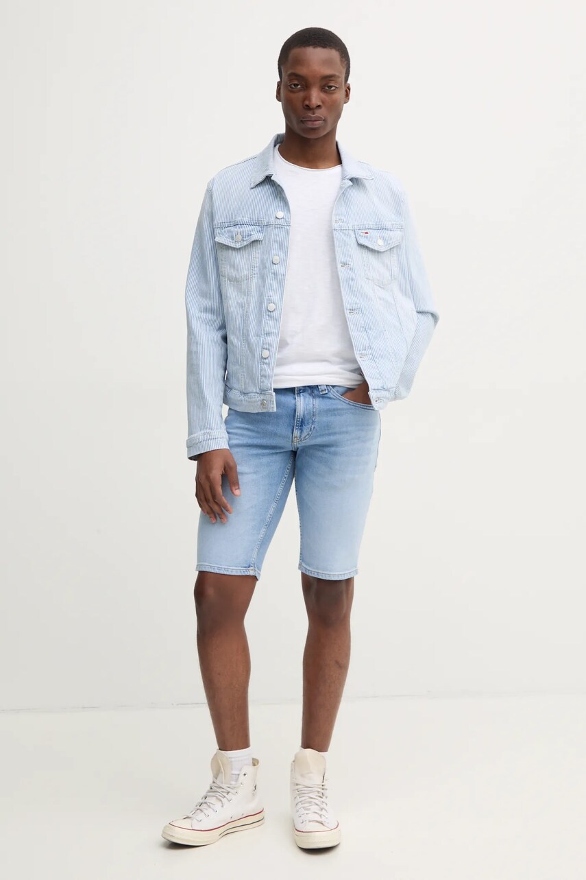 Джинсова куртка Tommy Jeans чоловіча перехідна DM0DM21048