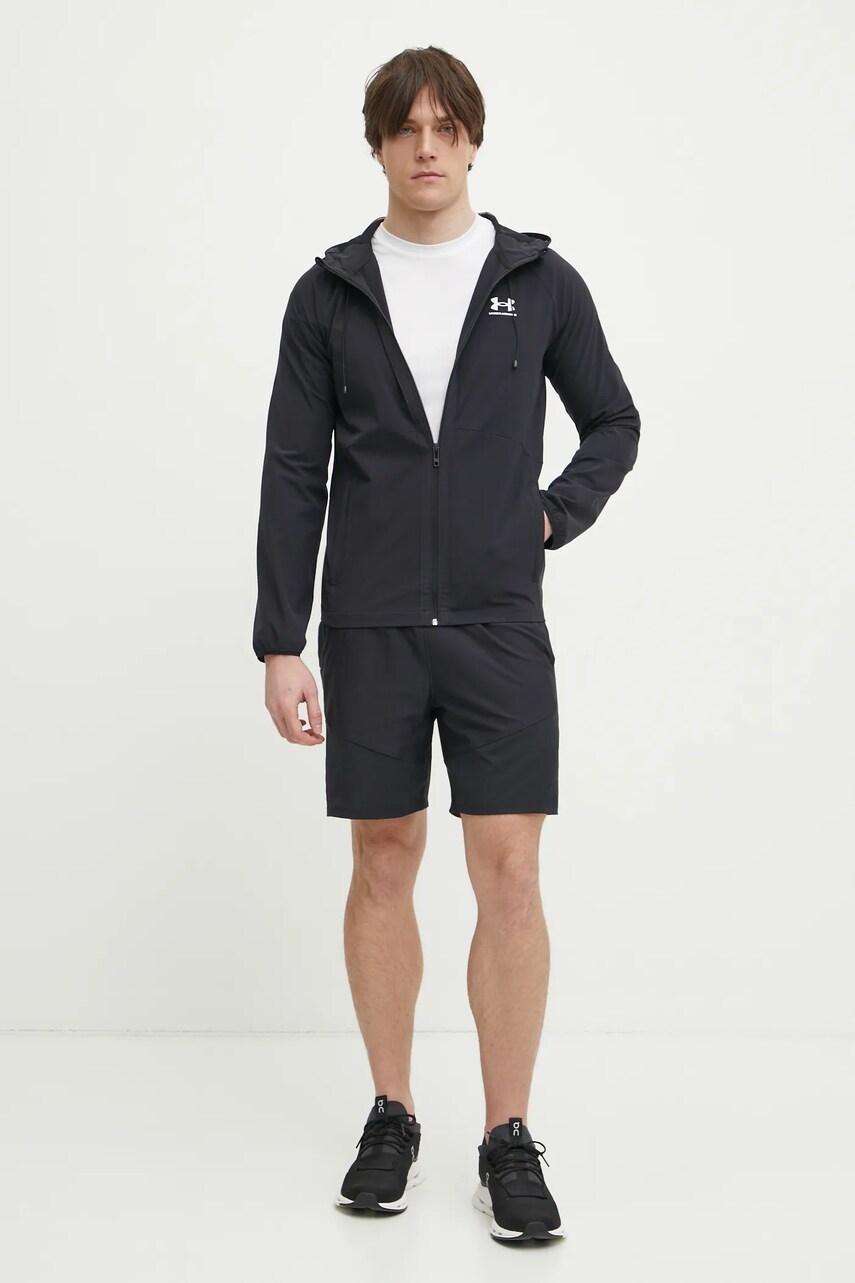 Вітровка Under Armour Vibe колір чорний перехідна 6003001