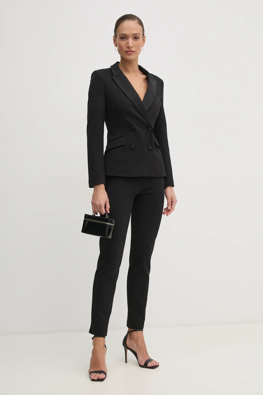 Піджак Marciano Guess SHIMMY колір чорний двобортний 5RGN09 6304A