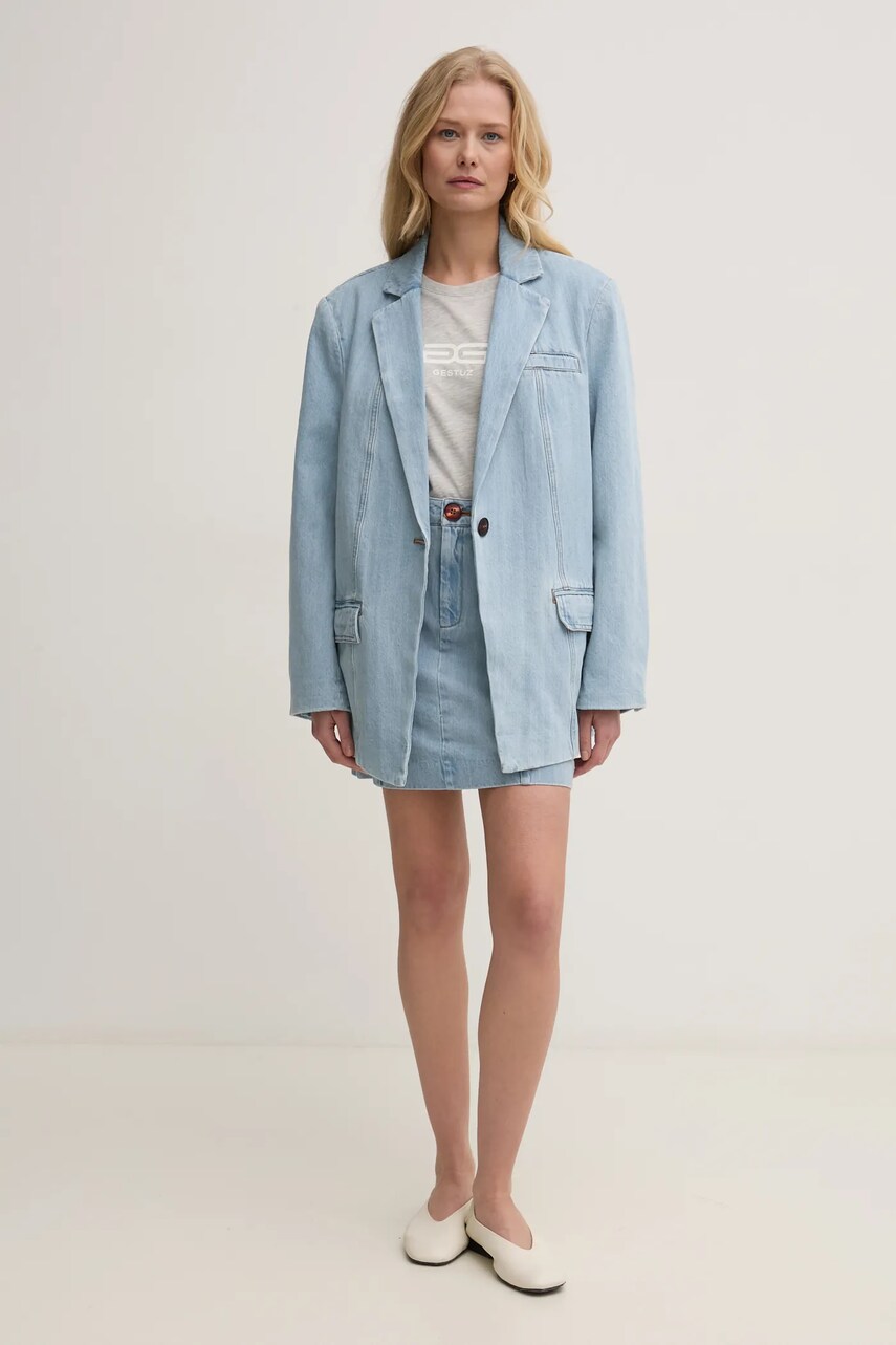 Джинсовий піджак Gestuz oversize однотонний 10909771
