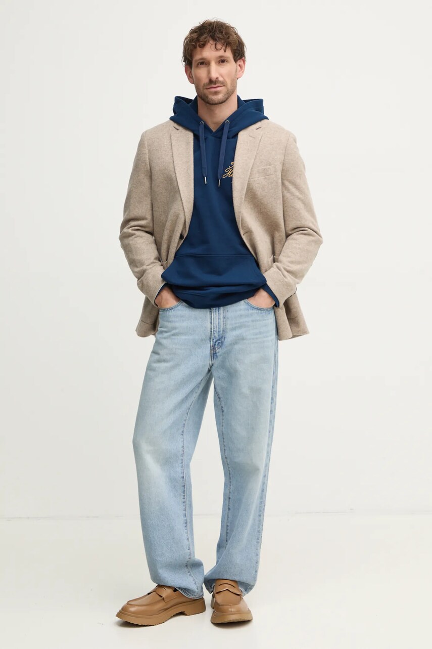 Піджак Hackett London чоловічий колір бежевий HM443467R