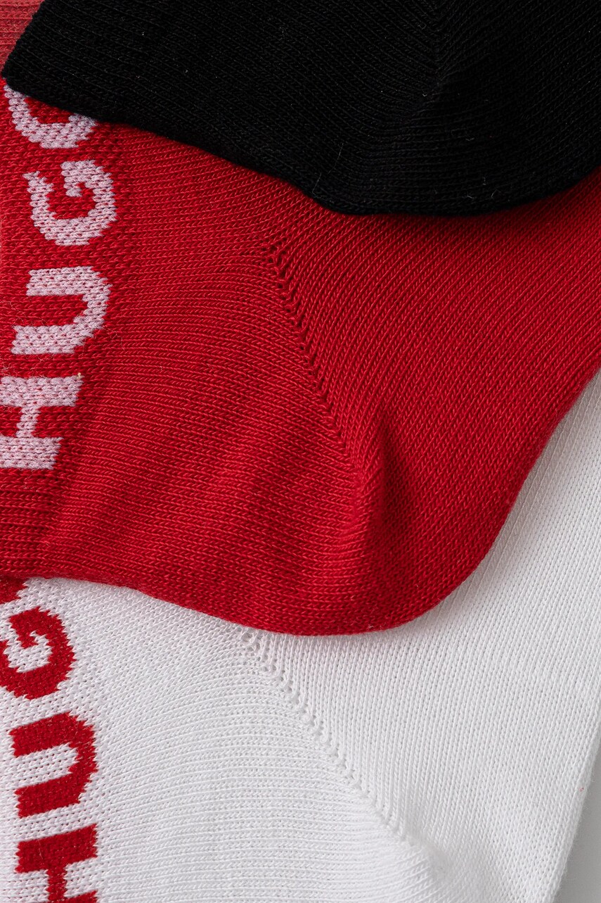 Шкарпетки HUGO 3-pack жіночі колір білий 50516397