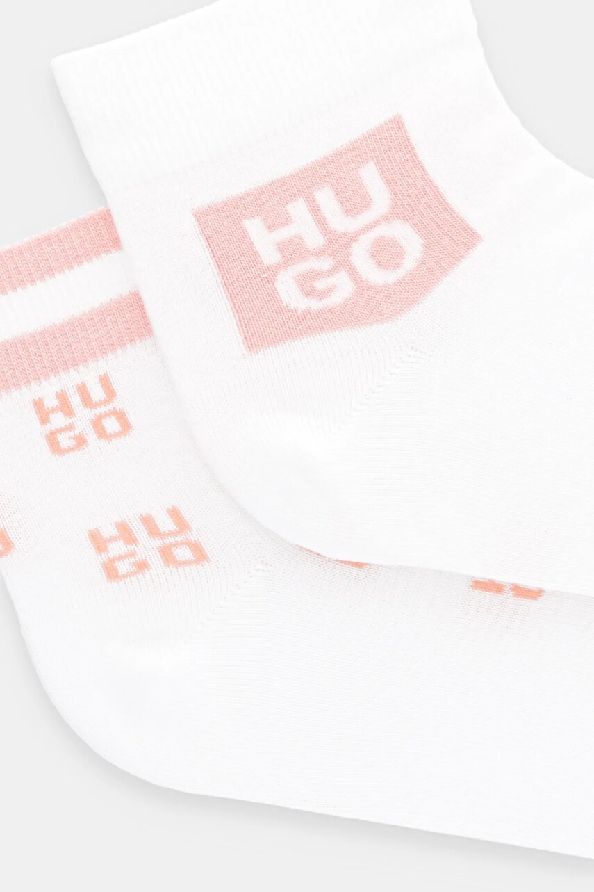 Шкарпетки HUGO 2-pack жіночі колір білий 50530501