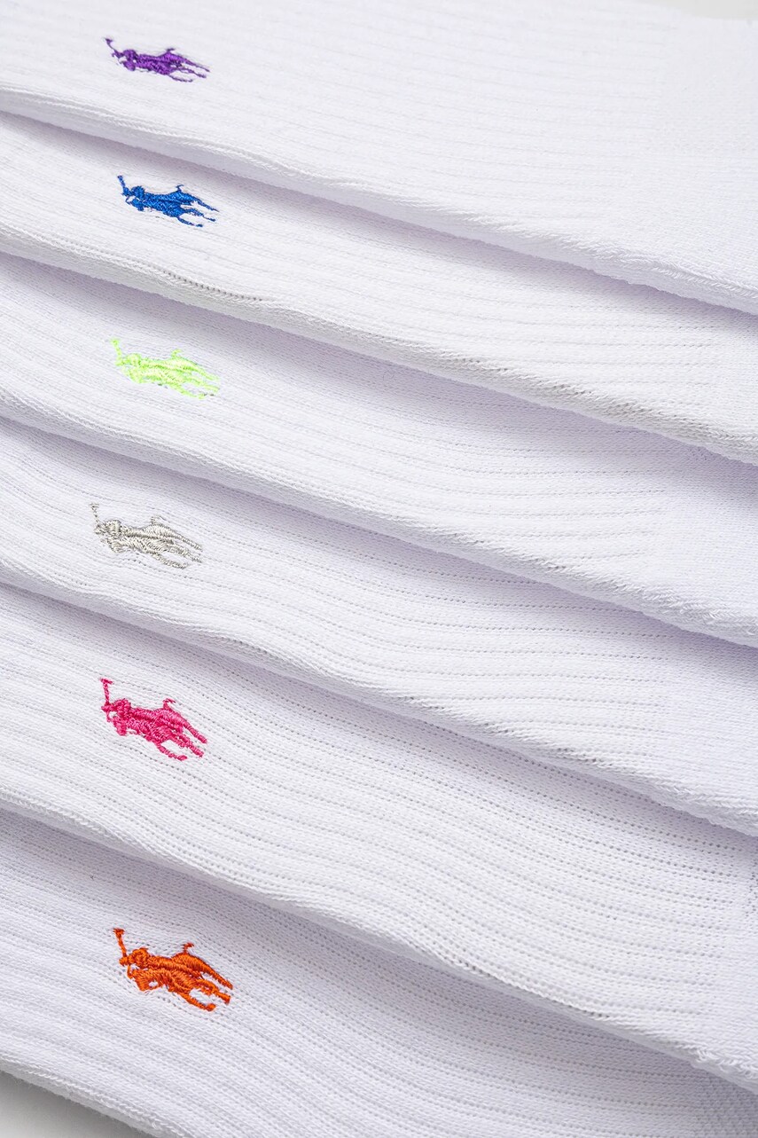 Шкарпетки Polo Ralph Lauren 6-pack жіночі колір білий 455972889