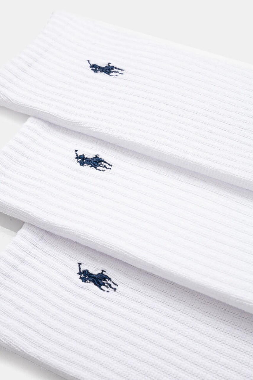 Шкарпетки Polo Ralph Lauren 3-pack жіночі колір білий 455918021