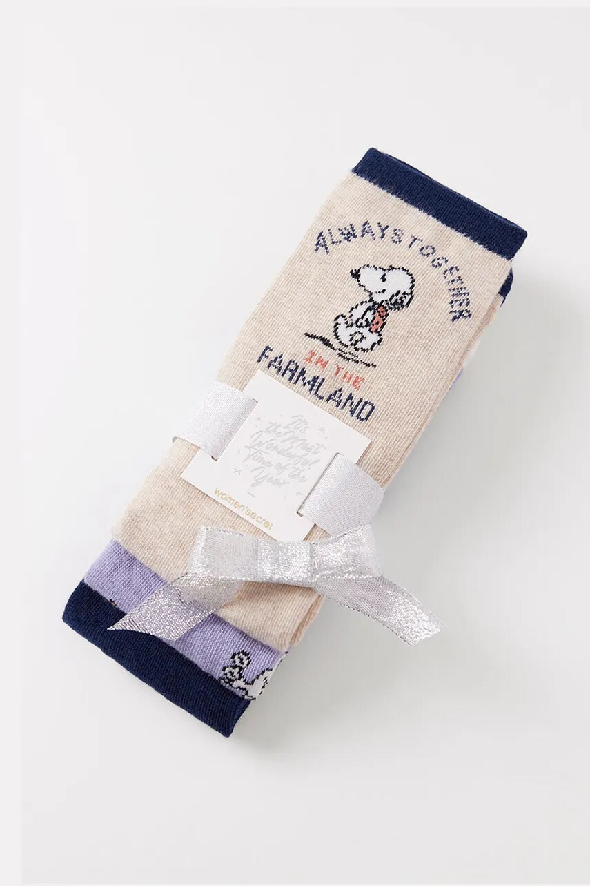 Бавовняні шкарпетки women'secret GENERIC SOCKS PACKS 3-pack колір синій 4488623
