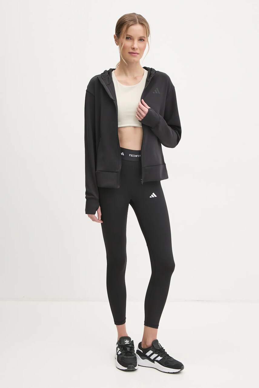 Легінси для тренувань adidas Performance Techfit колір чорний з принтом IT2273