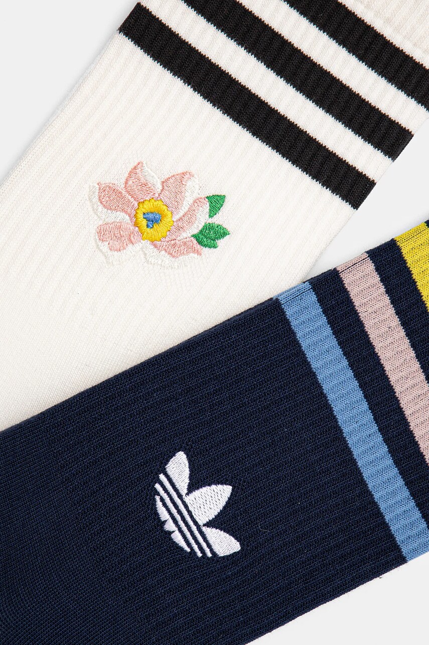 Купити Шкарпетки adidas Originals Liberty 2-pack жіночі колір білий JC8655 – головне зображення