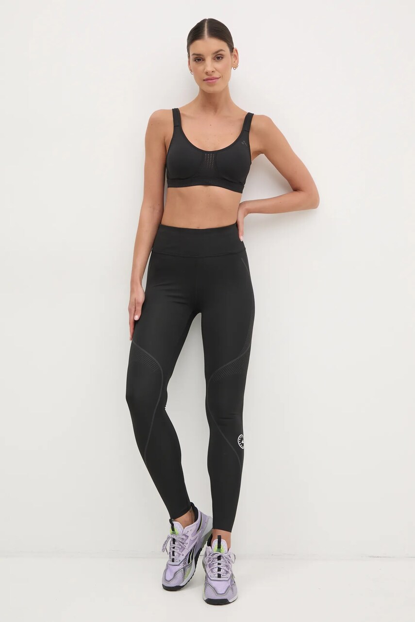 Легінси для тренувань adidas by Stella McCartney TruePace колір чорний з принтом JF3798