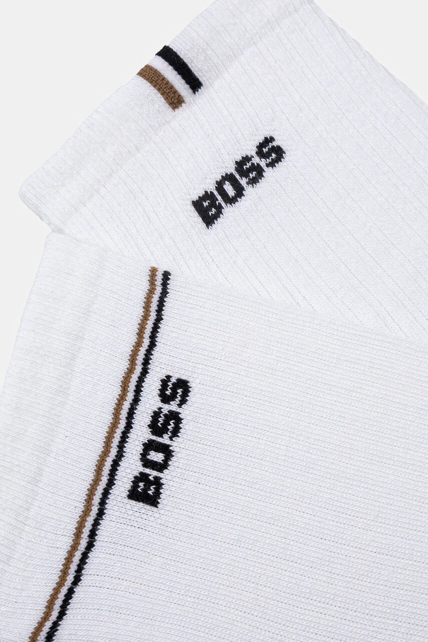 Шкарпетки BOSS 2-pack жіночі колір білий 50502113