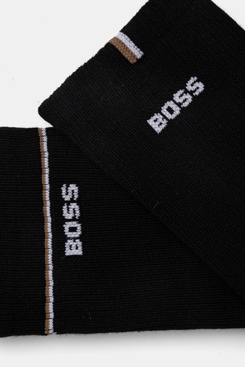 Шкарпетки BOSS 2-pack жіночі колір чорний 50502113